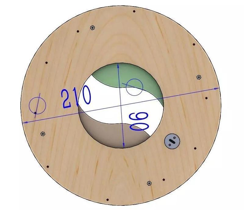 LS2BLROD90A Tai Chi Mechanism laser engraving shutter