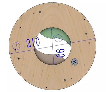 LS2BLROD90A Tai Chi Mechanism laser engraving shutter