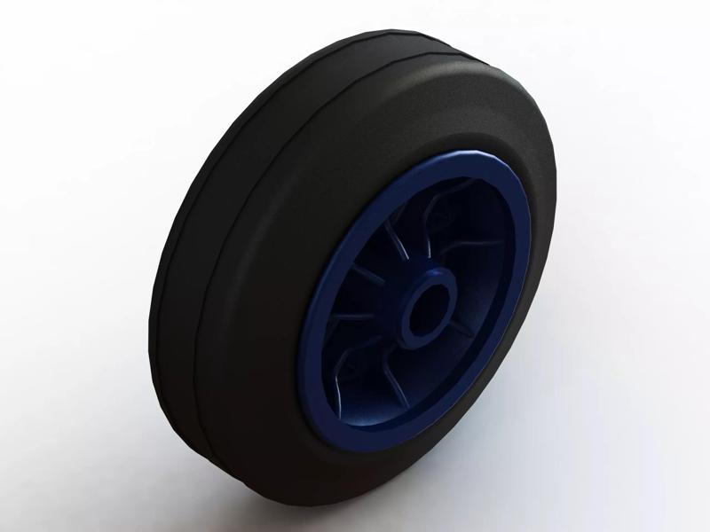 100mm Solid Plastic Caster Wheel