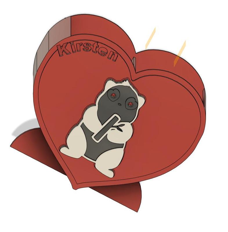 Pencil box kisten Panda