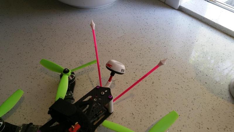 Multirotor antenna caps