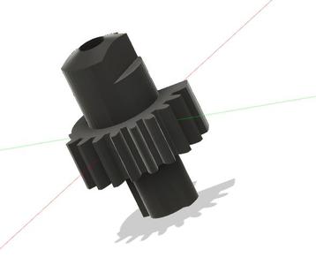 Sector gear for ignition