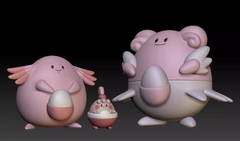 Pokemon Happiny Chansey Blissey