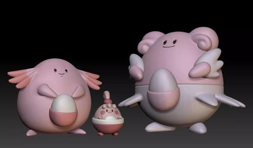 Pokemon Happiny Chansey Blissey