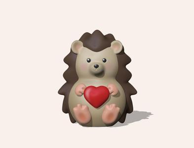 Valentine Heart Hedgehog