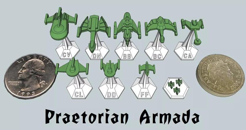 MicroFleet Praetorian Armada Starship Pack