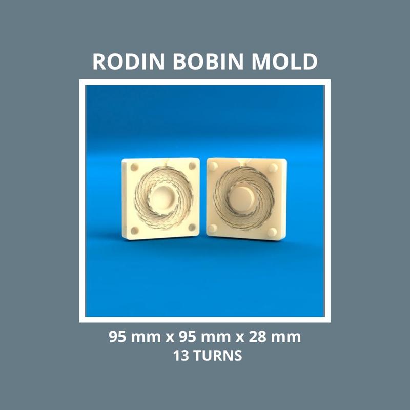 Silicone Template Coil Rodin Mold Winding Metallic- 95 x 95 x 28 mm