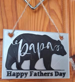Papa Bear Father’s Day Plaque