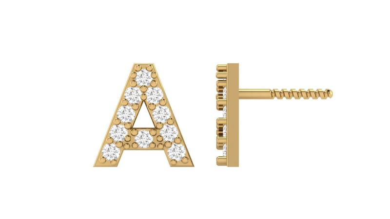 A Letter Alphabets Earrings