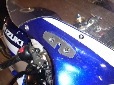 Suzuki GSX-R mirror adapter plates