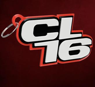 Charles Leclerc Logo 2025 Keychain