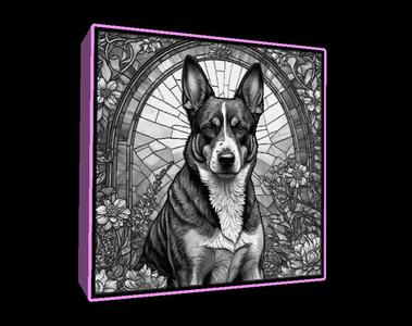 Lightbox Australian Cattle Dog lithophane
