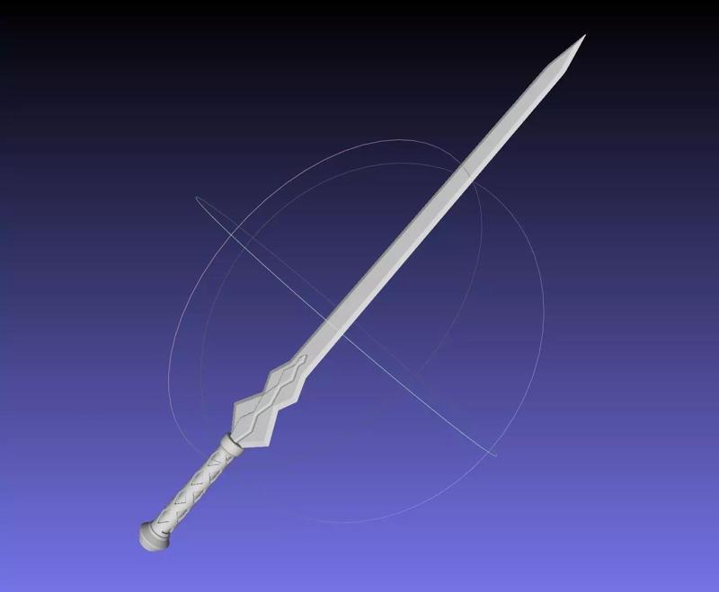 Sword Art Online Konno Yuuki Sword Printable Assembly