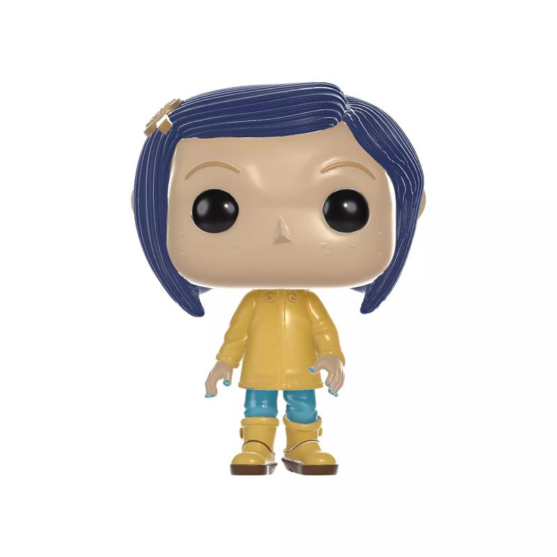 Raincoat Girl Figurine Big Eyed Collectible Toy