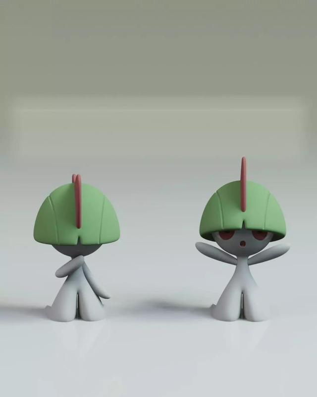 Ralts Pokemon Fanart 2 poses
