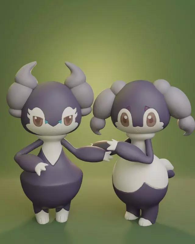 Pokemon - Male and Female Indeedee