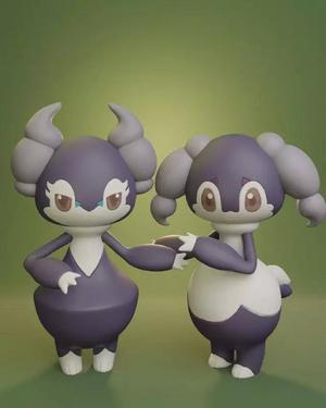Pokemon - Male and Female Indeedee
