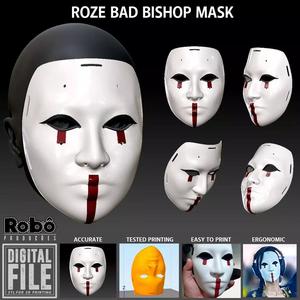 ROZE BAD BISHOP MASK - MW2 - WARZONE - STL MODEL 3D PRINT FILE