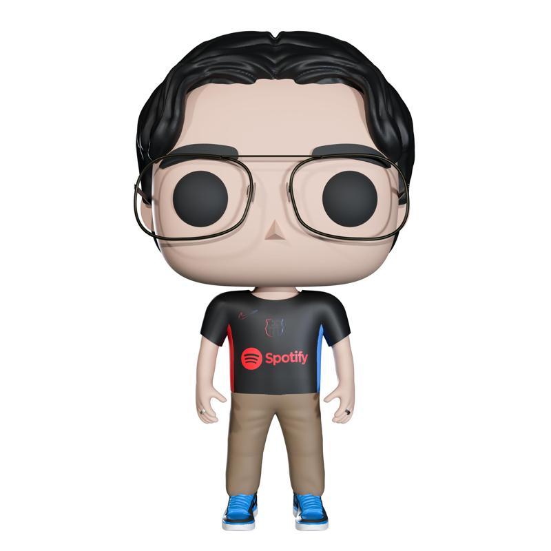 Funko pop man bacelona fan
