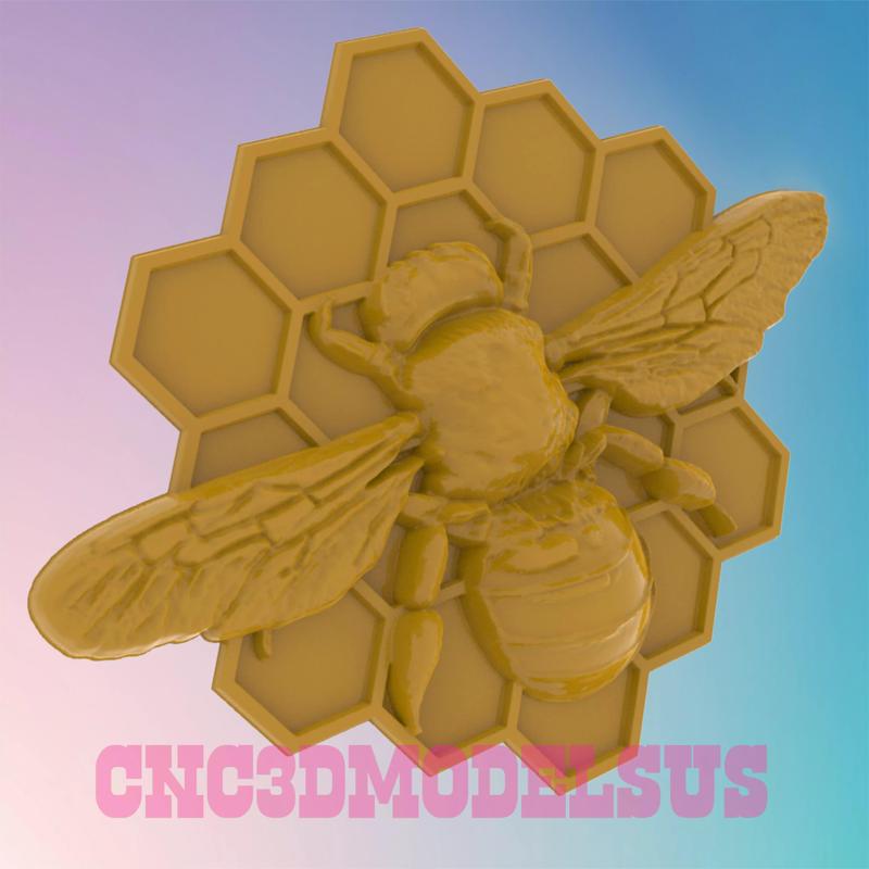 Bee 3D MODEL STL FILE FOR CNC ROUTER LASER