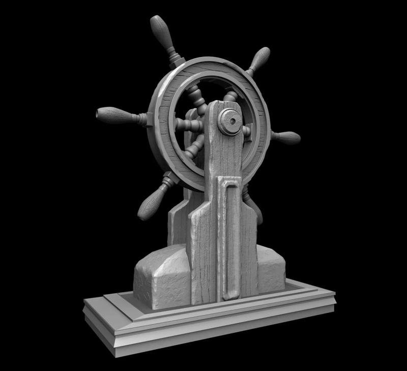 Timon de barco - Modelo de impresion 3D