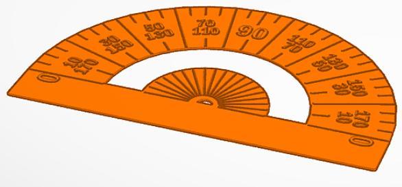 Large Print Protractor