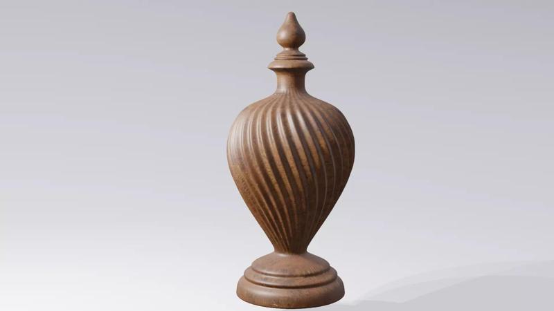 Wooden finial