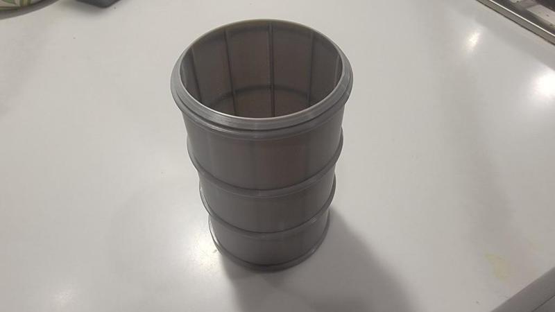 Koozie: Mini Oil Drum Design for Slim 12oz Cans (63mm Diameter)