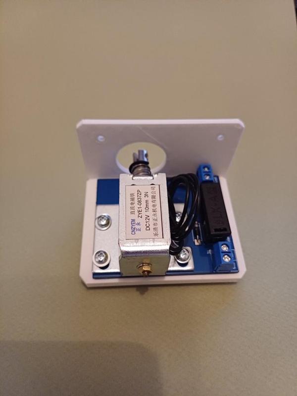 12V solenoid support