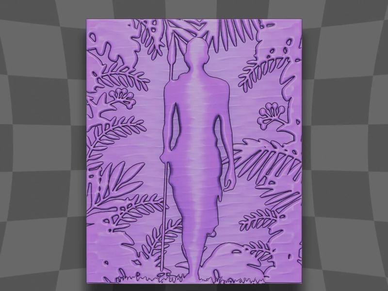 The warrior in the jungle