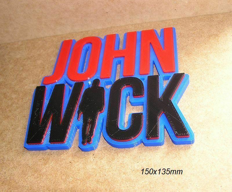 Jhon Wick, action movie, signage, logo, poster, signboard, sign