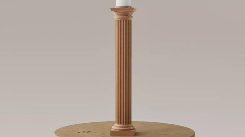 Porta velas - Candelabro - columna neoclasica