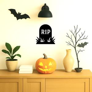 Halloween grave mural decoration
