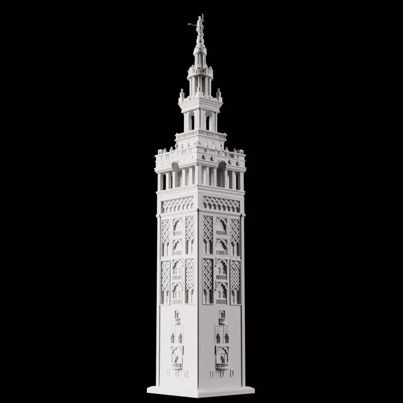 Giralda de Sevilla - Giralda Tower - 3D print ready