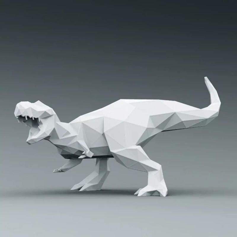 3D PRINTED MODEL T-REX-ABSTRACT-DESIGN-POSE