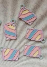 Marshmallow Marshmallow key chain Coquette