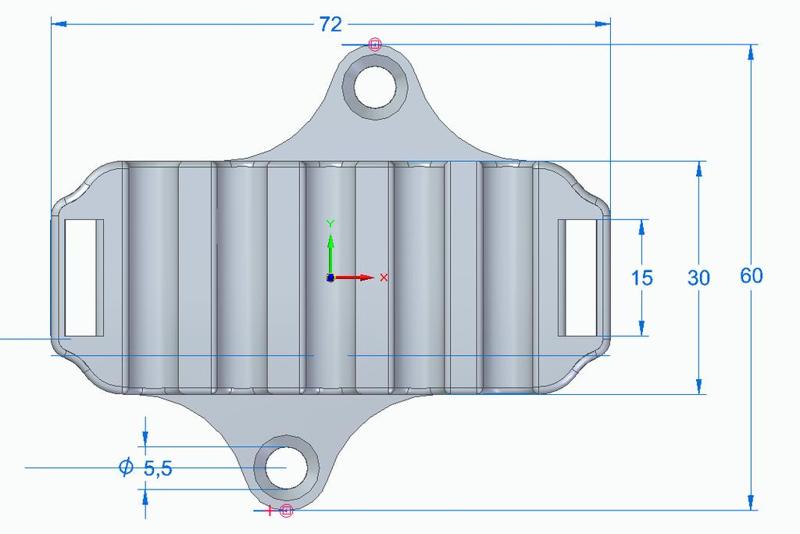 Ethernet cable CAT6 holder (switch)