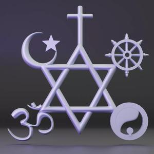 3d printable All religions multi religions atheist wall art
