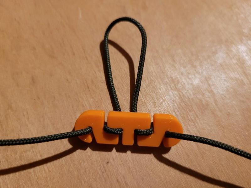 Rope tightener length adjustment 2mm with Fusion360 files