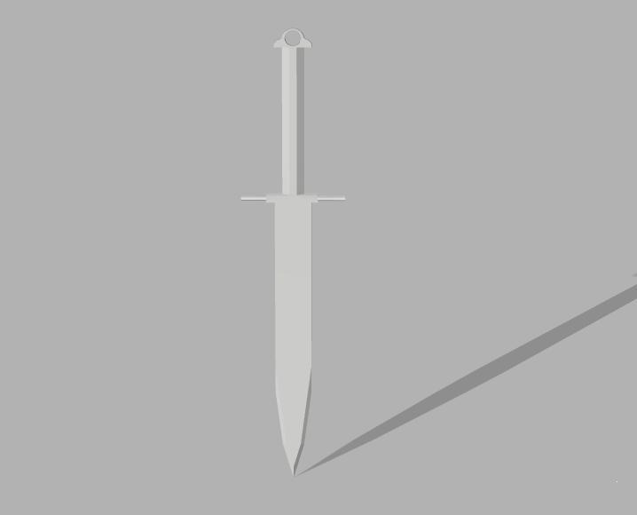 Fantasy Sword Keychain