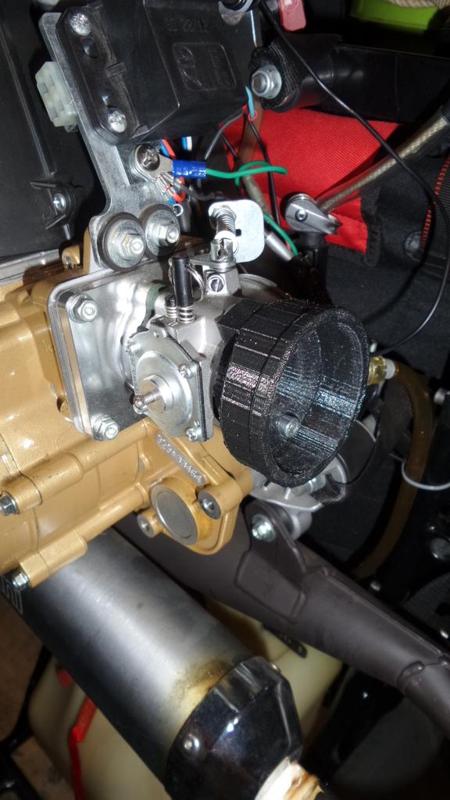 Polini Thor 200 Paramotor Walbro 37 air carburetor throat