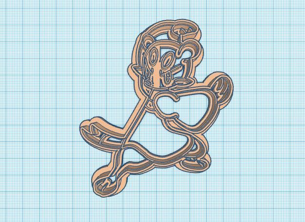 Pokemon: Mienfoo Cookie Cutter
