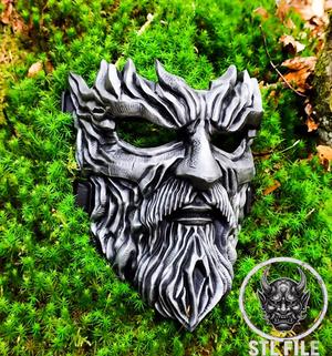 Ancient Forest Guardian Mask STL File for 3D Printing