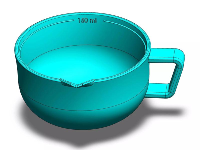 measuring cup or measuring jug 150 ml