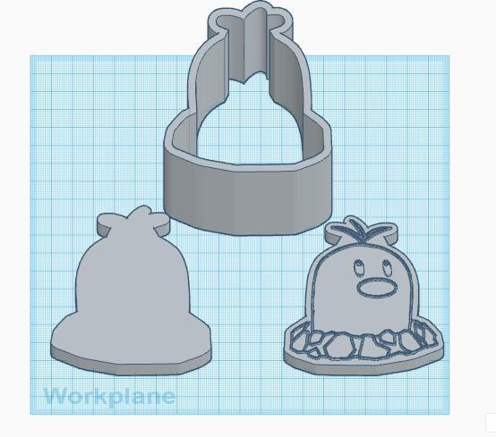 Pokemon: Alolan Diglett 3 Piece Bath Bomb Mold