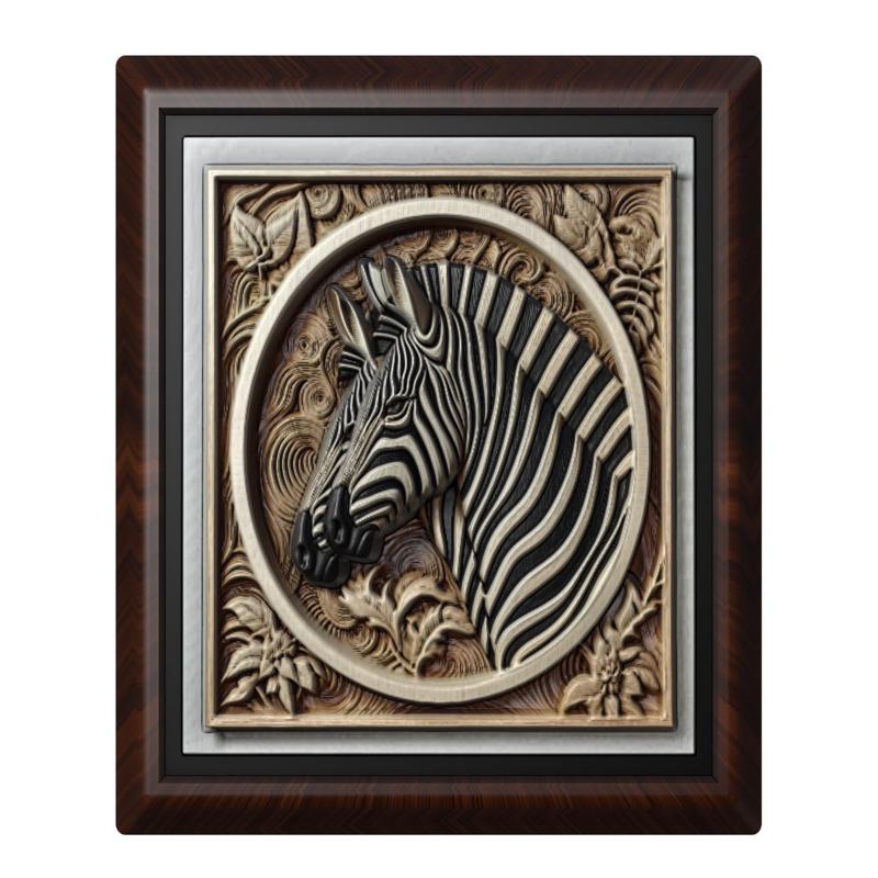 Zebra animal wall art relief wall decor