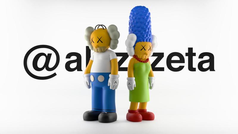 Kaws Homer Simpson x Marge Simpson