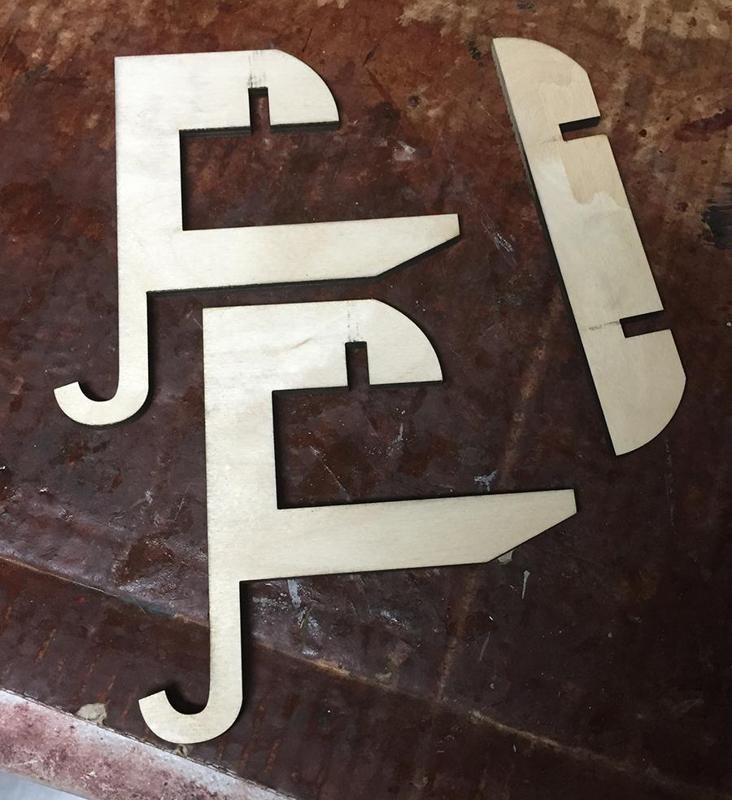 Laser cut Stocking Mantle Hooks