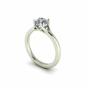 Solitaire Twist Prong Engagement Ring R2