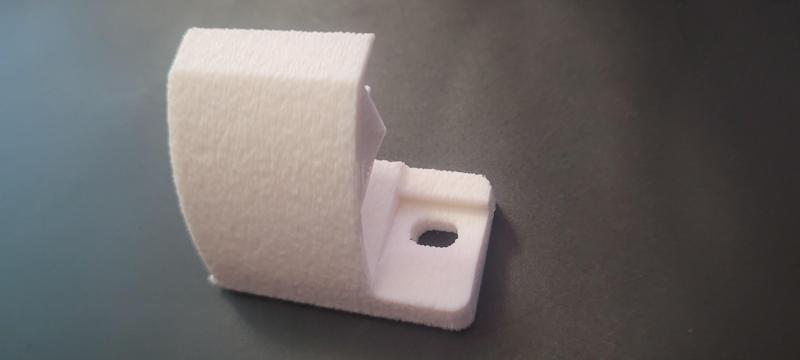 Dometic campervan the end of the curtain rail.